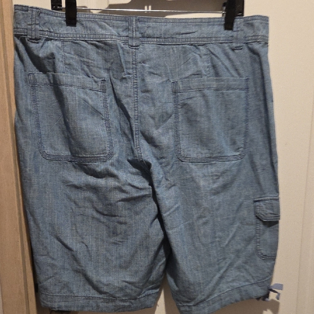 St. John's Bay Light Blue Women's Bermuda Shorts - Picture 5 of 8